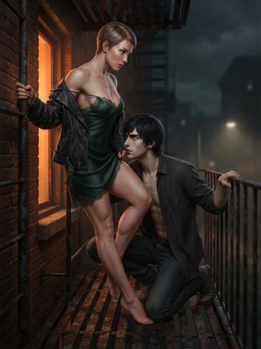 The Neighbor on the Fire Escape (1)