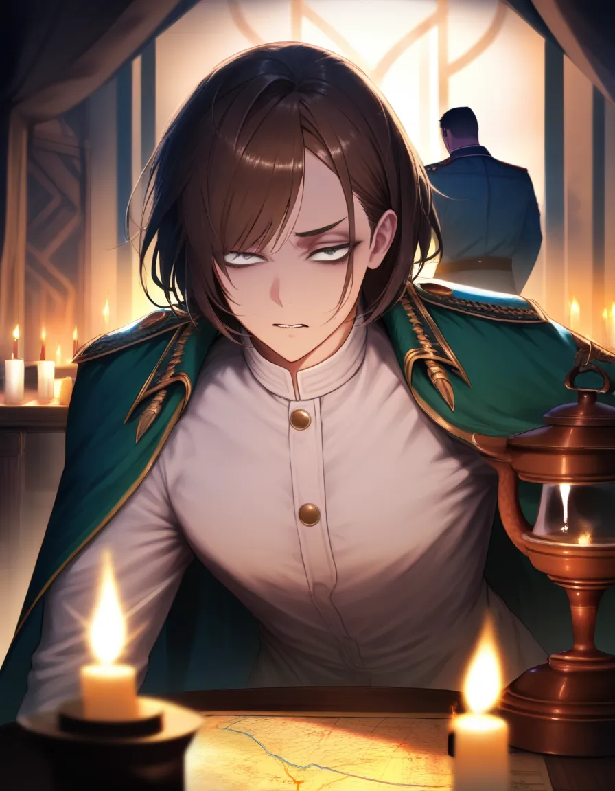 The Commander's Penetrating Gaze